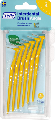 תמונה של TePe Angle interdental brushes yellow (ISO size 4 0.7 mm)